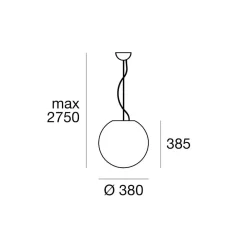 Lampadari Moderni-Linea Light Lampadario moderno sfera led 3000k oh! ip65