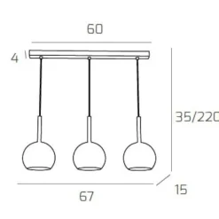 Lampadari Moderni-Top Light Lampadario moderno sfere rame cromo oro toplight