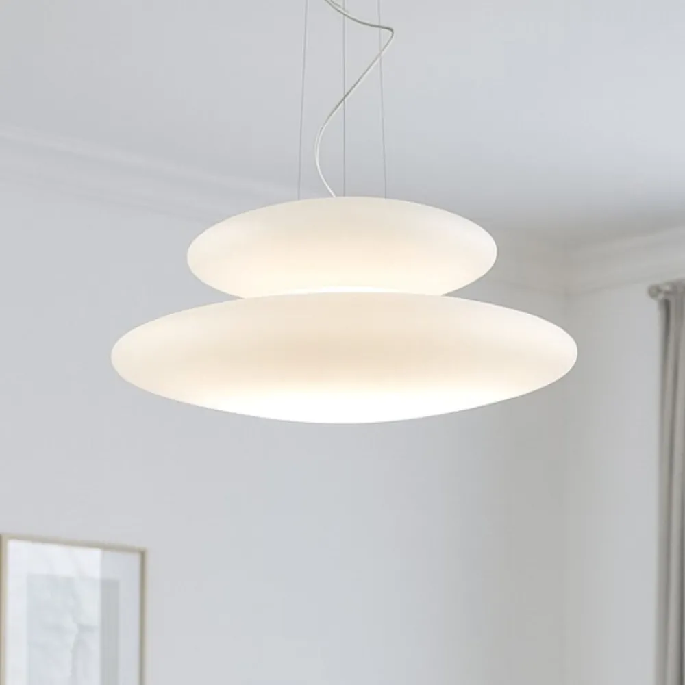 Lampadari Moderni-Ondaluce Lampadario moderno so pagoda bianco