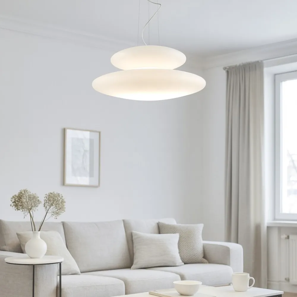 Lampadari Moderni-Ondaluce Lampadario moderno so pagoda bianco