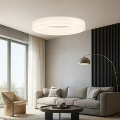 Lampadari Moderni-Stilnovo Lampadario moderno saturn led 4000k dimmerabile