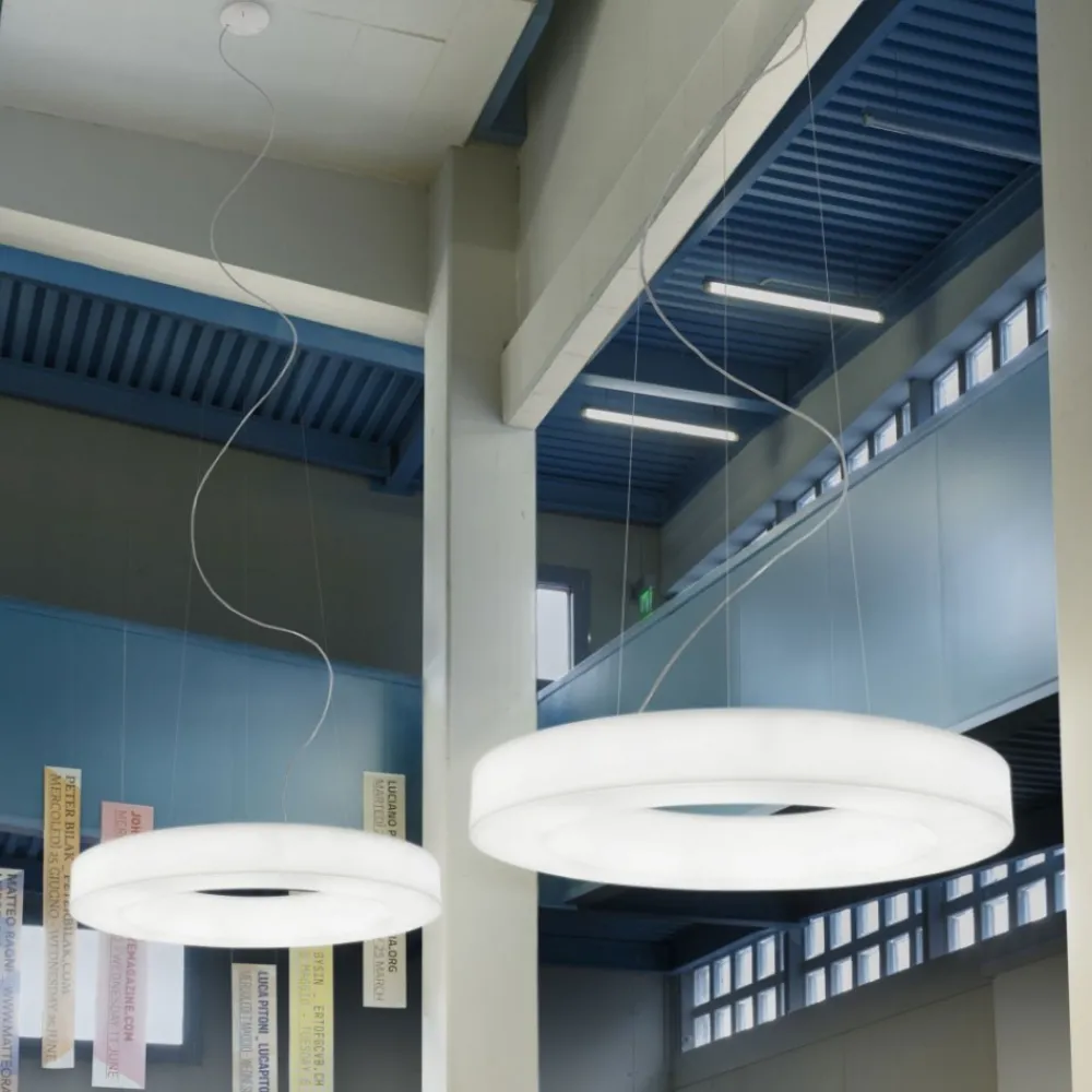 Lampadari Moderni-Stilnovo Lampadario moderno saturn led 4000k dimmerabile