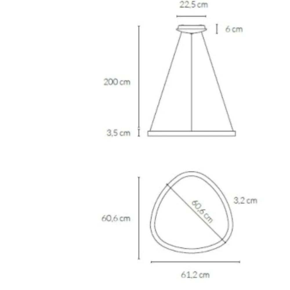 Lampadari Moderni-Vivida International Lampadario moderno titanio rotondo led 48w 3000k 4000k dimmerabile vivida lifering