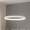Lampadari Moderni-Top Light Lampadario moderno malika bianco rotondo led 56w cct