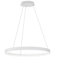 Lampadari Moderni-Top Light Lampadario moderno malika bianco rotondo led 56w cct