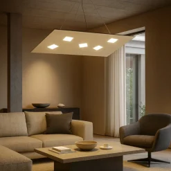 Lampadari Moderni-Top Light Lampadario moderno toplight sabbia per soggiorno