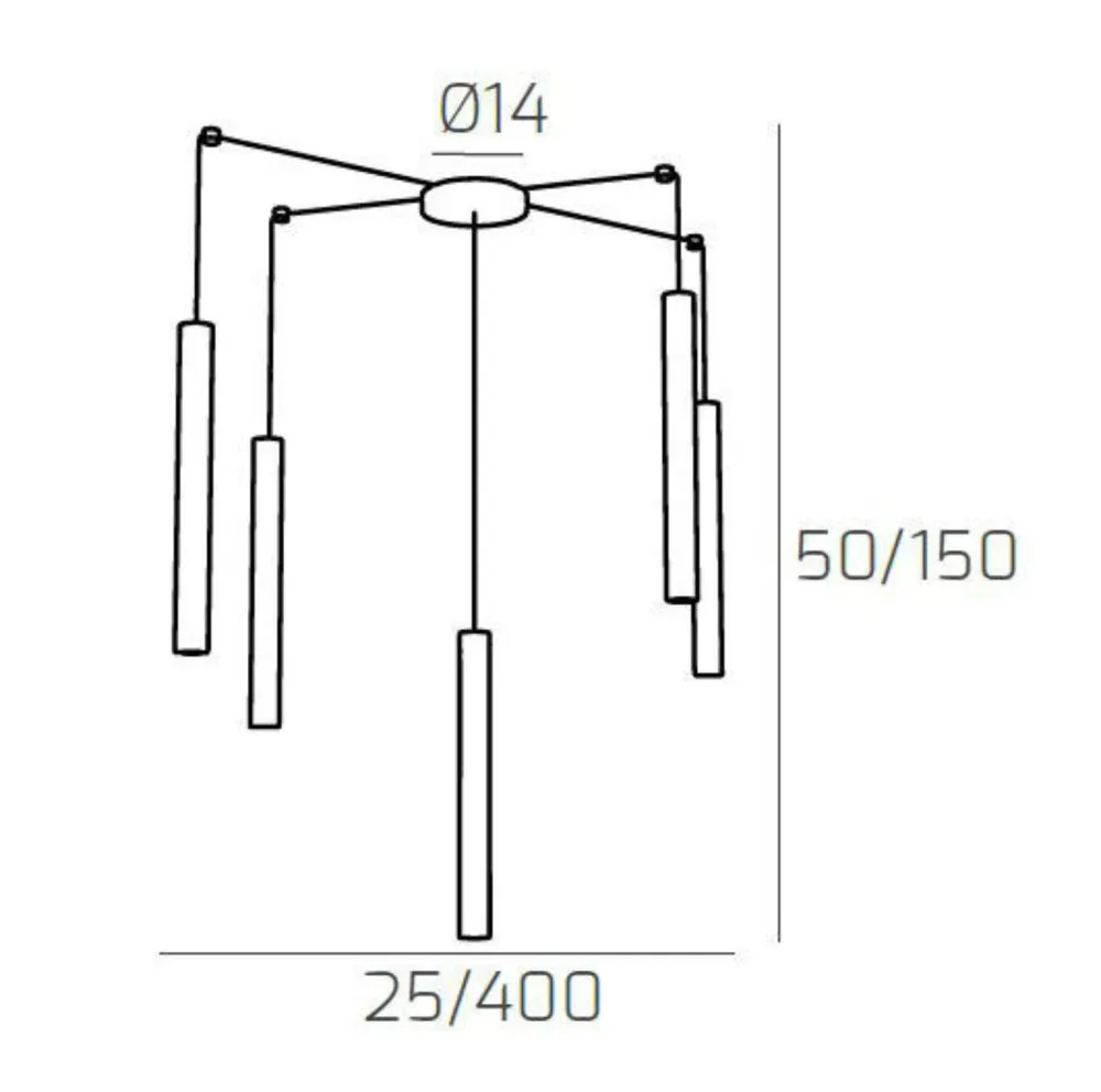 Lampadari Moderni-Top Light Lampadario moderno sabbia