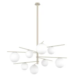 Lampadari Moderni-Top Light Lampadario moderno tortora per soggiorno boomerang
