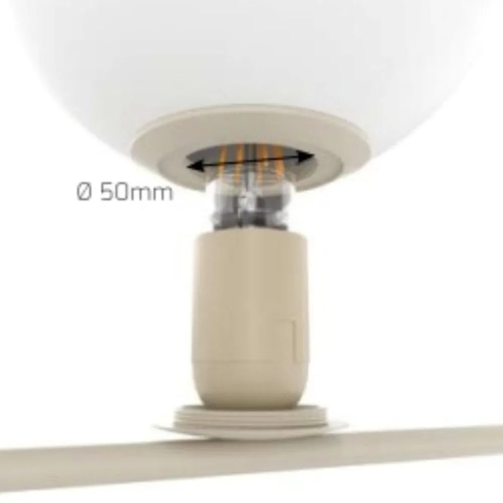 Lampadari Moderni-Top Light Lampadario moderno tortora per soggiorno boomerang