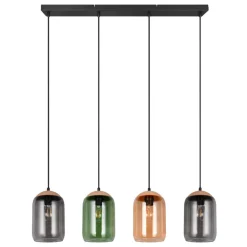 Lampadari Moderni-Selezionato da Mazzolaluce Lampadario moderno vetri colorati per sala da pranzo
