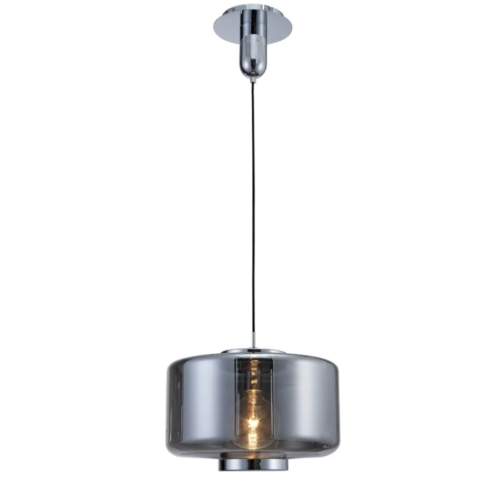 Lampadari Moderni-Selezionato da Mazzolaluce Lampadario moderno vetro colore grafite design