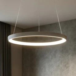 Lampadari Moderni-Vivida International Lampadario moderno vivida lifering-r titanio led 60w 3000k 4000k rotondo