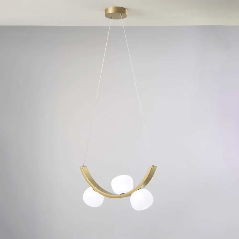 Lampadari Moderni-Vivida International Lampadario moderno vivida sunset oro spazzolato dimmerabile 3000k