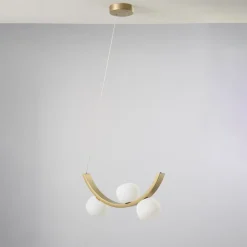 Lampadari Moderni-Vivida International Lampadario moderno vivida sunset oro spazzolato dimmerabile 3000k