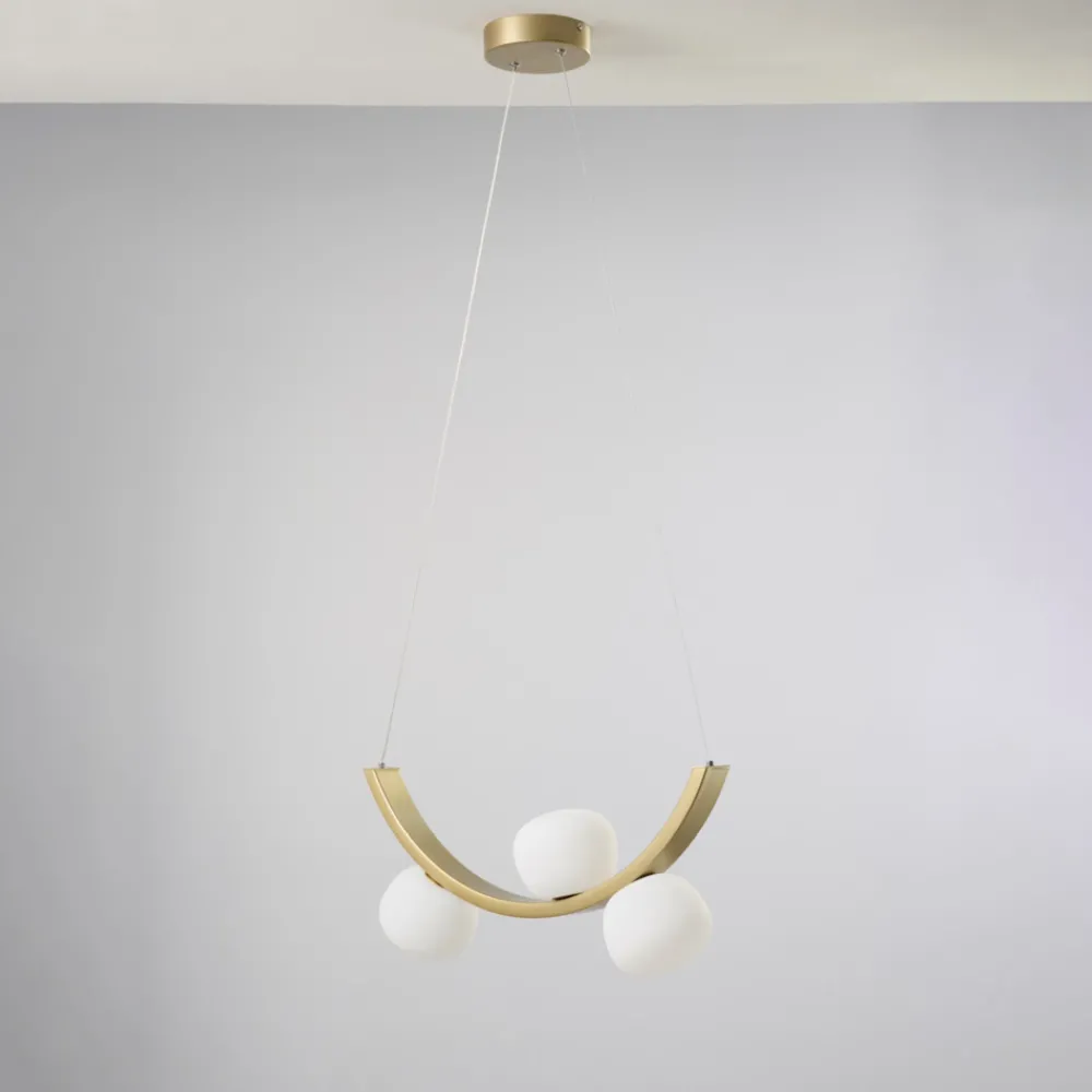 Lampadari Moderni-Vivida International Lampadario moderno vivida sunset oro spazzolato dimmerabile 3000k