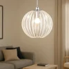 Lampadari Moderni-Selezionato da Mazzolaluce Lampadario moderno zucca 40cm effetto vetro