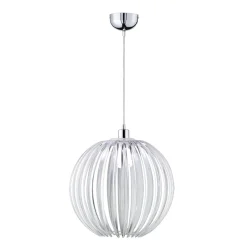 Lampadari Moderni-Selezionato da Mazzolaluce Lampadario moderno zucca 40cm effetto vetro