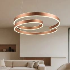 Lampadari Moderni-Selezionato da Mazzolaluce Lampadario nastro moderno led 3000k per salotto