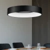 Lampadari Moderni-Selezionato da Mazzolaluce Lampadario nero cerchio 60cm moderno led 42w 3000k