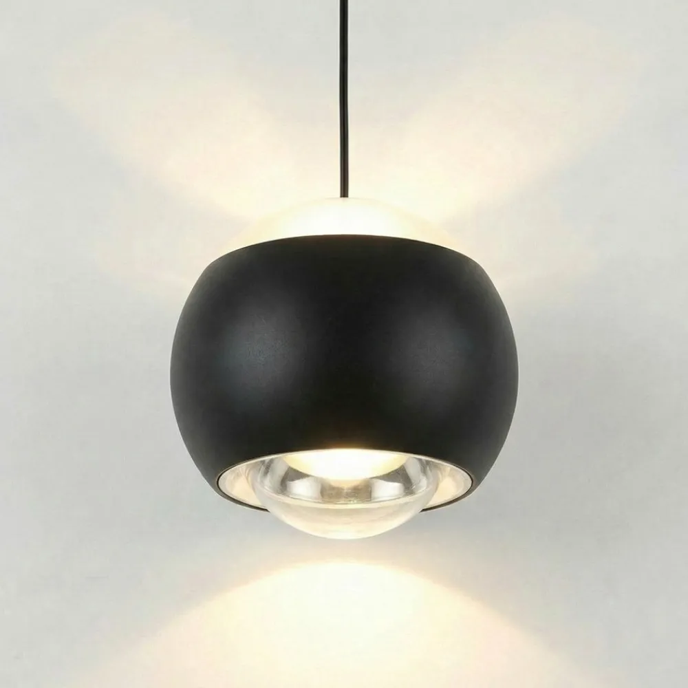 Lampadari Moderni-Selezionato da Mazzolaluce Lampadario nero con pendenti led 2700k-6500k per soggiorno moderno