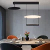 Lampadari Moderni-Selezionato da Mazzolaluce Lampadario nero design led 35w 3000k per soggiorno moderno