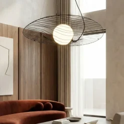 Lampadari Moderni-Fabas Luce Lampadario nero design per soggiorno homa