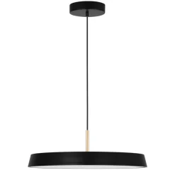 Lampadari Cucina-Selezionato da Mazzolaluce Lampadario nero design piatto tondo per tavolo sala da pranzo moderna