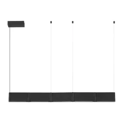Lampadari Cucina-Selezionato da Mazzolaluce Lampadario nero design zig zag per isola sala da pranzo cucina
