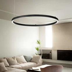 Lampadari Moderni-Ideal Lux Lampadario nero oracle oracle slim sp d070 round 4000k