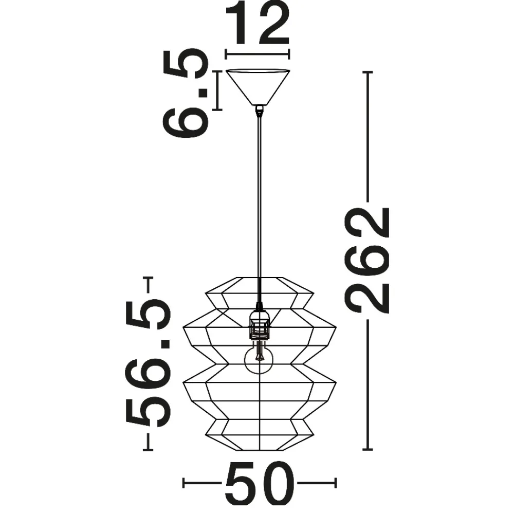 Lampadari Moderni-Selezionato da Mazzolaluce Lampadario nero in rattan 50 cm a sospensione