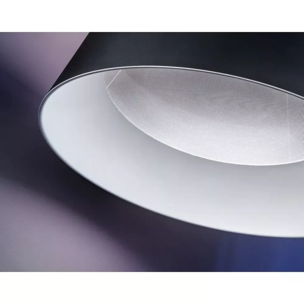 Lampadari Moderni-Stilnovo Lampadario nero led dimmerabile 36w 3000k moderno oxygen