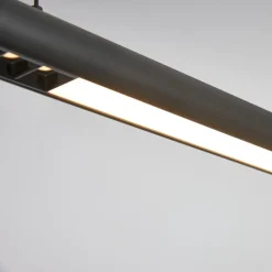 Lampadari Moderni-Selezionato da Mazzolaluce Lampadario nero led per scrivania ufficio saliscendi con sensore