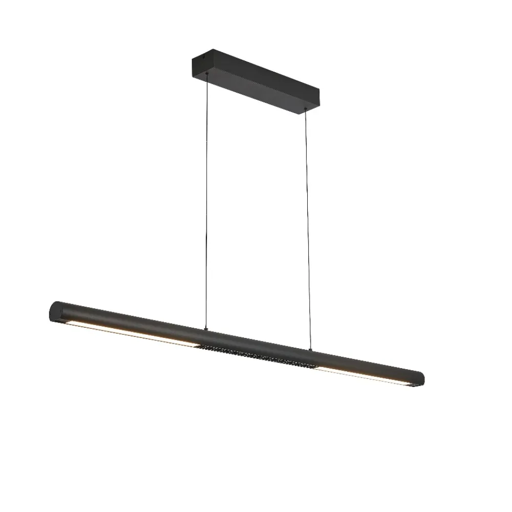 Lampadari Moderni-Selezionato da Mazzolaluce Lampadario nero led per scrivania ufficio saliscendi con sensore