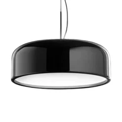 Lampadari Cucina-Perenz Illuminazione Lampadario nero lucido per cucina led 50w biemissione cct perenz velia