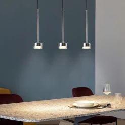 Lampadari Moderni-Selezionato da Mazzolaluce Lampadario nero 3 luci vetri bronzo moderno