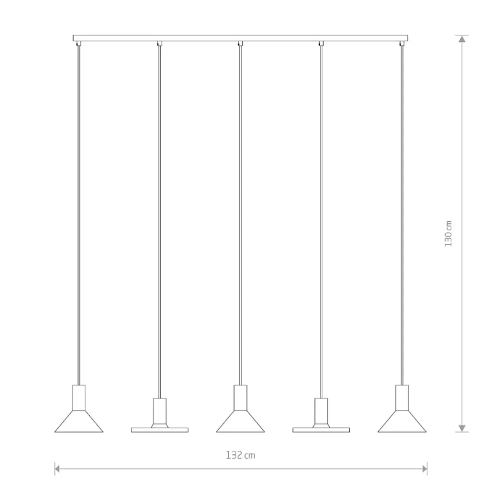 Lampadari Moderni-Selezionato da Mazzolaluce Lampadario nero oro con pendenti per tavolo in soggiorno