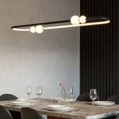 Lampadari Cucina-Selezionato da Mazzolaluce Lampadario nero ovale per cucina