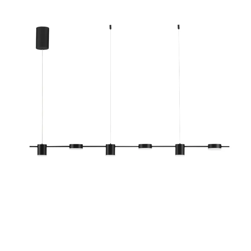 Lampadari Cucina-Selezionato da Mazzolaluce Lampadario nero pendente per grande isola cucina led triac