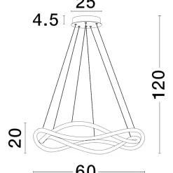 Lampadario Camera Da Letto-Selezionato da Mazzolaluce Lampadario nero per camera da letto led 34w 3000k dimmerabile