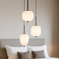 Lampadario Camera Da Letto-Selezionato da Mazzolaluce Lampadario nero per camera da letto vetri a grappolo