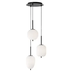 Lampadario Camera Da Letto-Selezionato da Mazzolaluce Lampadario nero per camera da letto vetri a grappolo