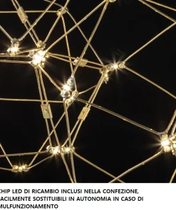 Lampadario Camera Da Letto-Selezionato da Mazzolaluce Lampadario nero per camera da letto design costellazione