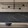 Lampadari Cucina-Selezionato da Mazzolaluce Lampadario nero per cucina moderna led 3000k luci orientabili dimmerabili