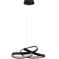 Lampadari Cucina-Selezionato da Mazzolaluce Lampadario nero per cucina moderna intreccio led 47w 2700k 3000k 4000k