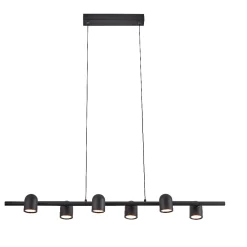 Lampadari Cucina-Selezionato da Mazzolaluce Lampadario nero per cucina sala da pranzo moderna luci orientabili