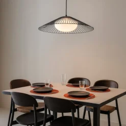 Lampadari Moderni-Selezionato da Mazzolaluce Lampadario nero per sala da pranzo moderna led 21w 3000k