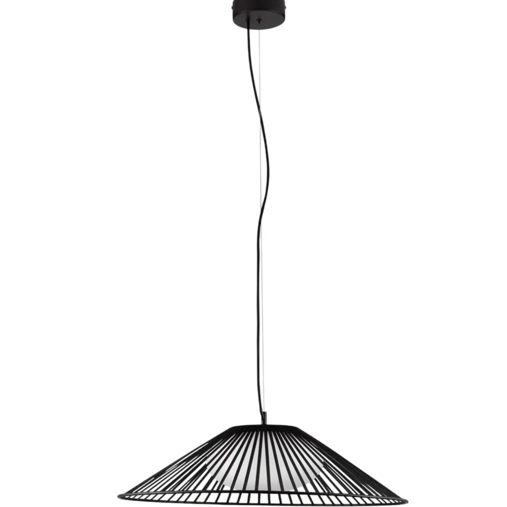 Lampadari Moderni-Selezionato da Mazzolaluce Lampadario nero per sala da pranzo moderna led 21w 3000k