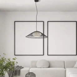 Lampadari Moderni-Selezionato da Mazzolaluce Lampadario nero per sala da pranzo moderna led 21w 3000k