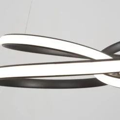 Lampadari Moderni-Selezionato da Mazzolaluce Lampadario nero per soggiorno led 43w 3000k dimmerabile moderno