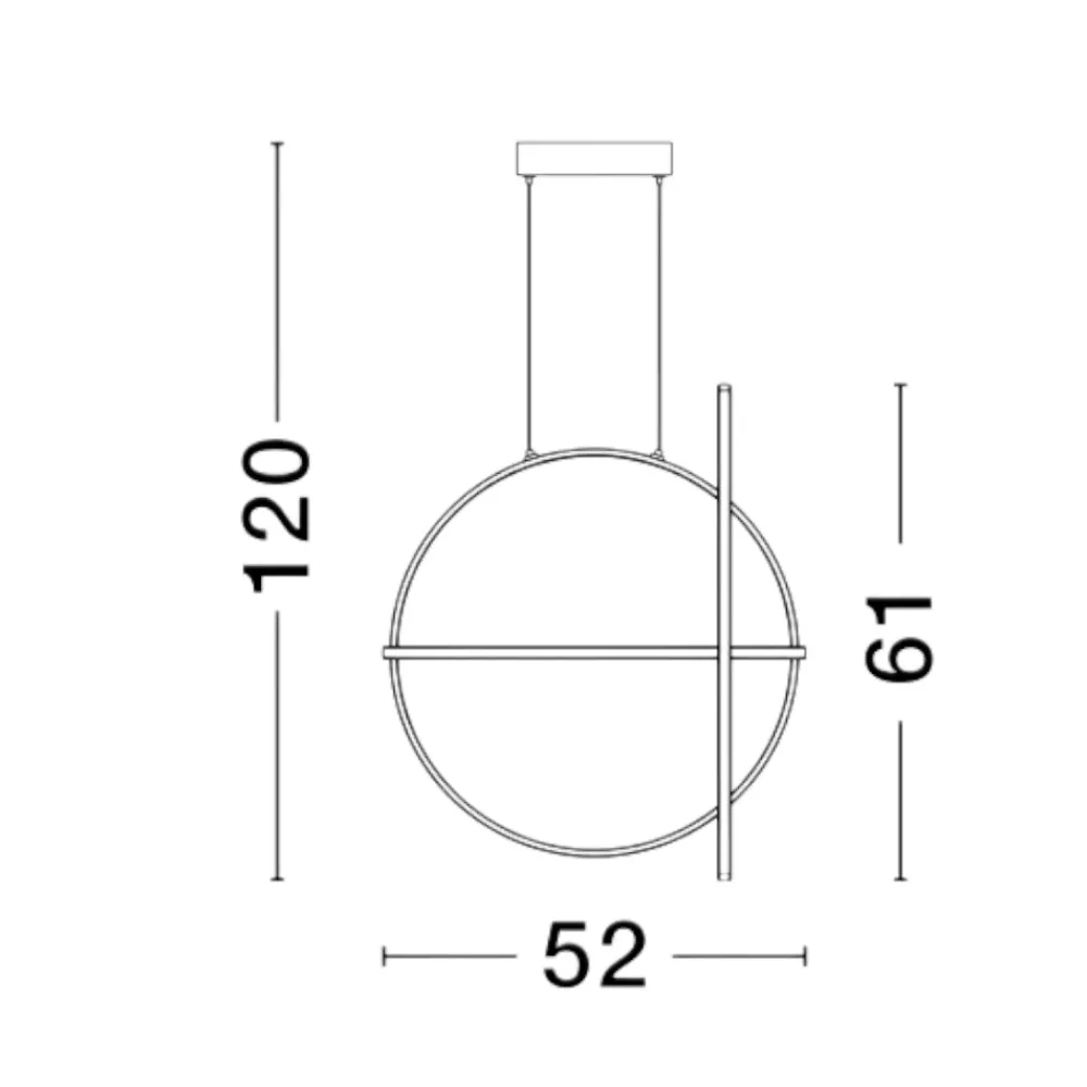 Lampadari Moderni-Selezionato da Mazzolaluce Lampadario nero per soggiorno moderno led 49w 3000k